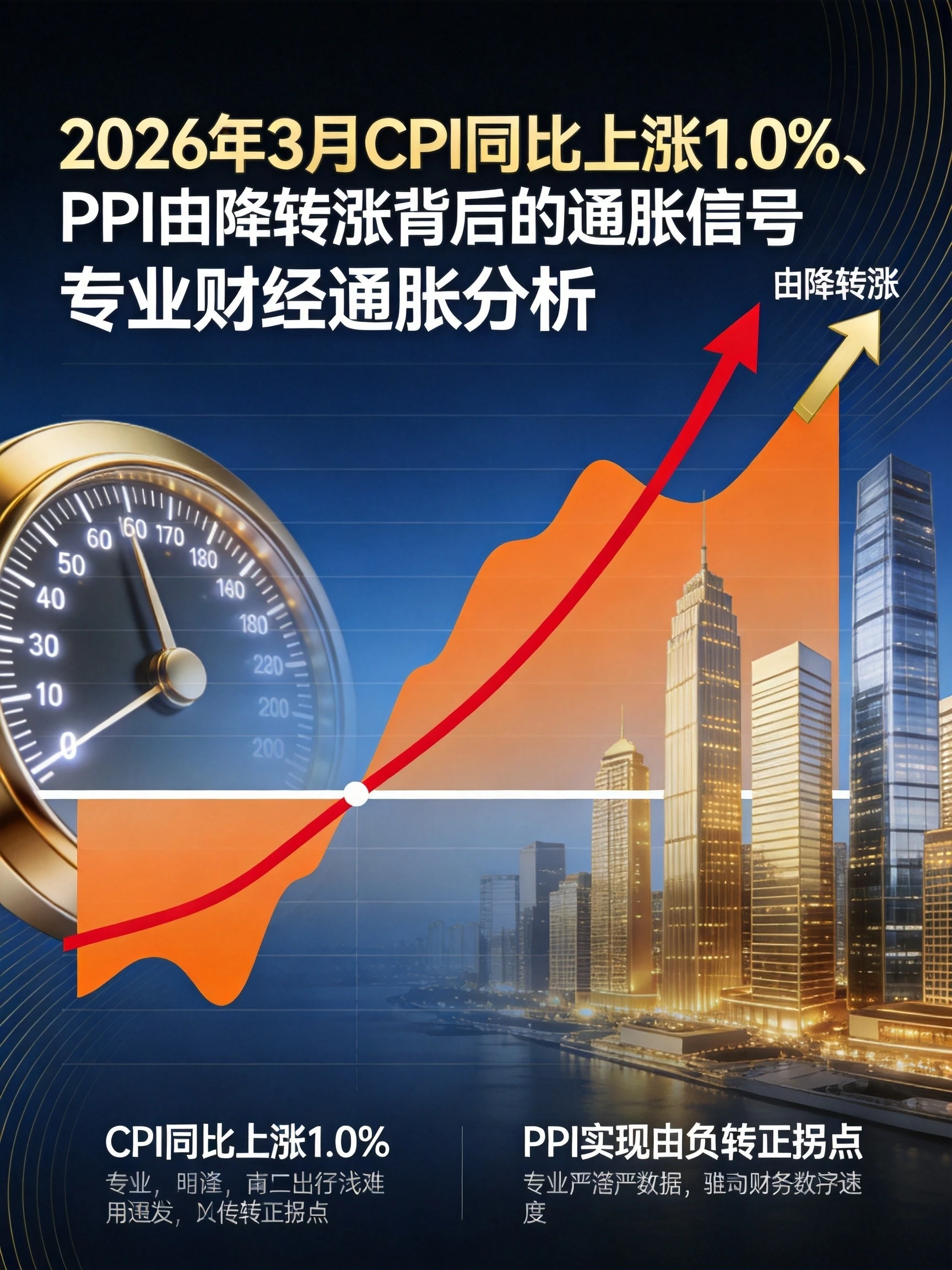 2026年3月CPI同比上涨1.0% PPI由降转涨背后的通胀信号