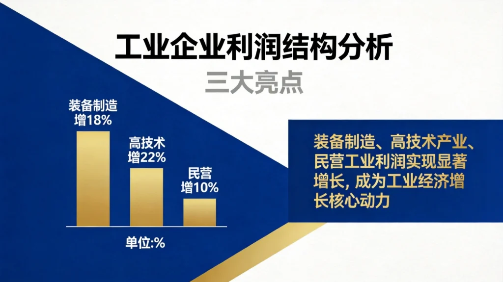 工业企业利润结构优化，装备制造与高技术制造业成为增长主引擎
