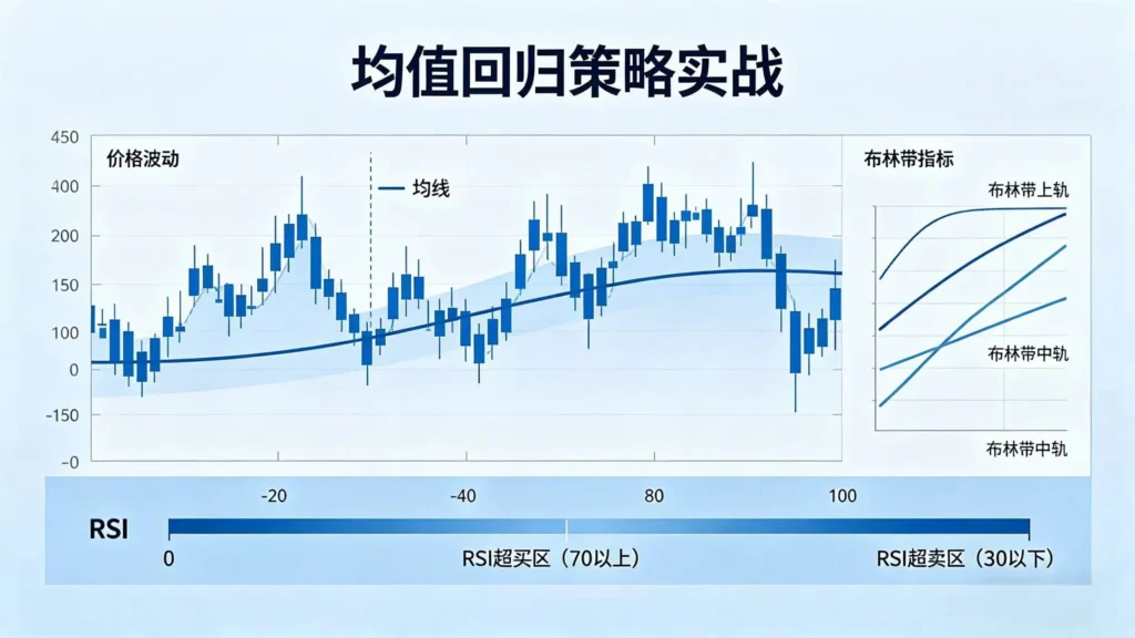 均值回归原理框架图解 A 股量化交易指标实战与风险管理知识配图