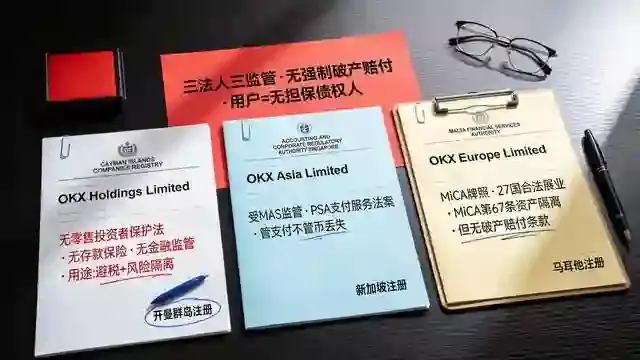 三法人实体注册文件并排