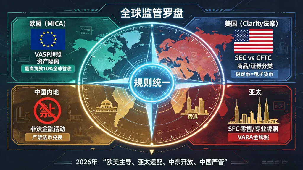 2026 年全球加密货币监管新格局的插图