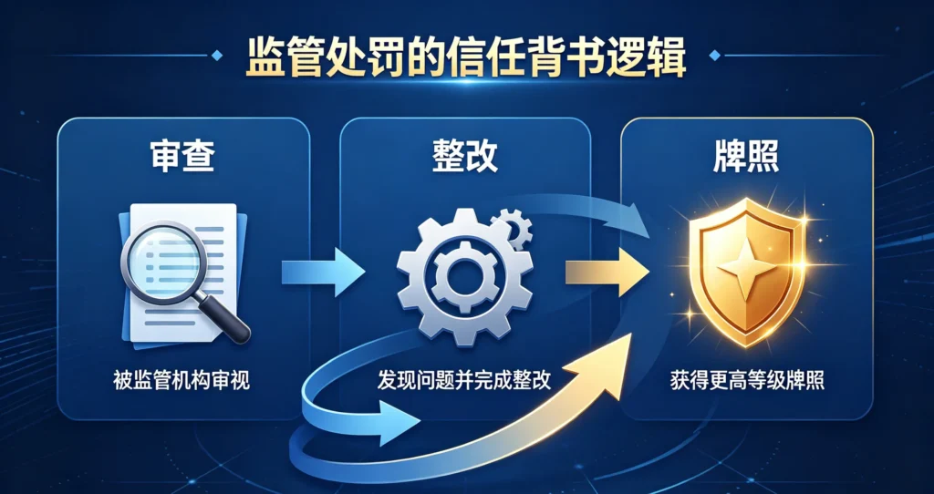 监管罚款与牌照逻辑图