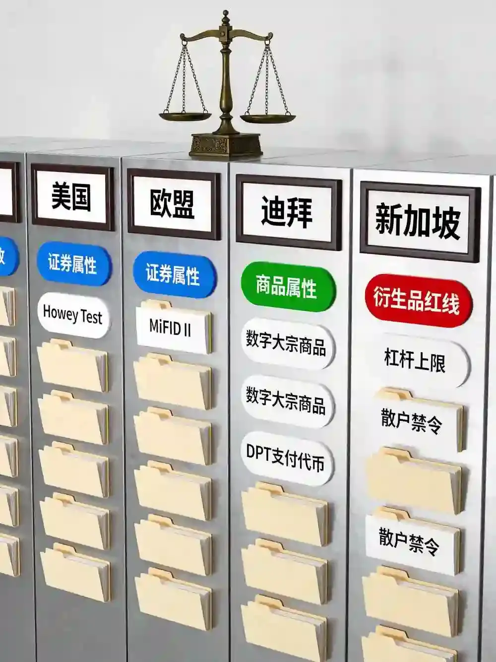 多法域法律地位对比：加密资产证券/商品划分、衍生品监管红线深度辨析