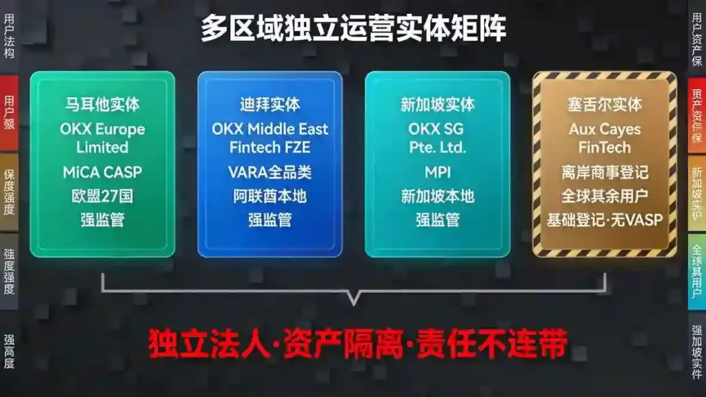 四大区域法人隔离架构矩阵