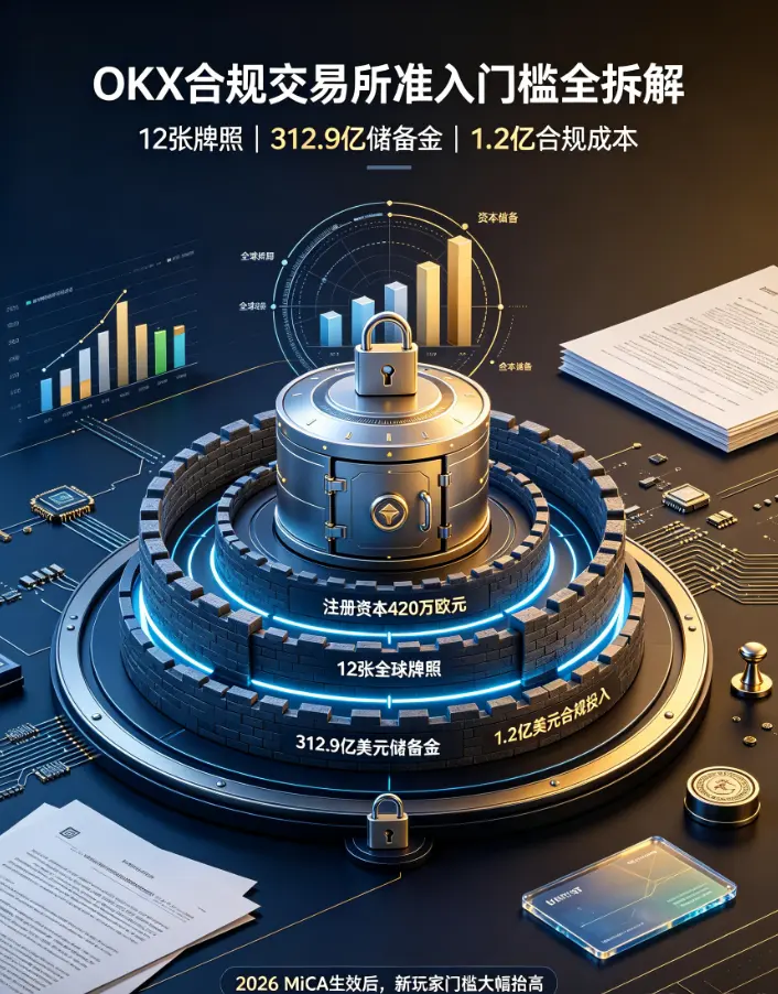 合规交易所准入门槛全拆解：12张牌照、312亿储备金、1.2亿合规成本，普通人根本进不来