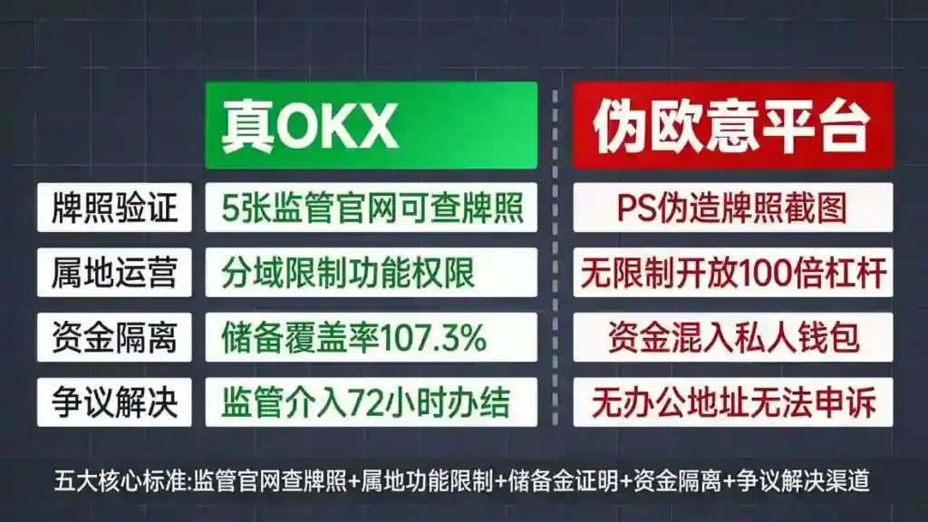 真假平台合规四维对照